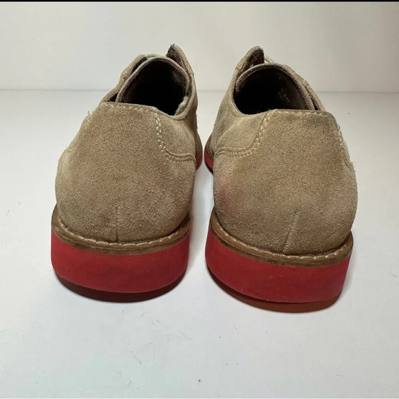 Cole Haan Oxfords Mens 9M Drake Eva Beige Suede Wingtip Bluchers C11216 - Picture 7 of 9